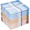 Ohuhu Handkerchiefs for Men, 12PCS 100% Cotton Classic Pocket Squares Set, Gift(Blue&red&brown)
