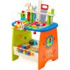 Ohuhu Kids Tool Set: 89Pcs Wooden Toddler Tool with Box Montessori Toys Workbench Toy Set with Construction Toys Learning Educational Bench Play for Boys Girls Age 3 4 5 6 7 Birthday