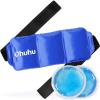 Ohuhu Reusable Gel Cold & Hot Therapy Pack with Strap for Shoulder Knee Ankle Back Neck Waist Arm Calves Hip Pain Relief (M)