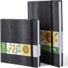 Ohuhu Sketchbook Marker Paper Pad: 2 Pack 8.3″x8.3″&8.3″x11.7″ Art Sketch Book Drawing Papers Each Size Holds 78 Sheets/156 Pages 120 lb/200 gsm Hardcover Sketching Books Christmas Gift