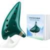 Ohuhu Zelda Ocarina with Song Book (Songs From the Legend of Zelda), 12 Hole Alto C Zelda Ocarinas Play by Link Triforce Gift for Zelda Fans with Display Stand Protective Bag(Green)