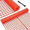 Plastic Garden Fence Animal Barrier: Ohuhu 4’x50’/7.5LBs Heavy Duty Reusable Netting Safety Fences Roll with Zip Ties, Durable Temporary Pool Fence Snow Fencing for Deer Rabbit Chicken Dog Poultry(Orange)