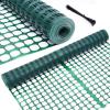 Plastic Garden Fence Animal Barrier: Ohuhu 4’x50’/7.5LBs Heavy Duty Reusable Netting Safety Fences Roll with Zip Ties, Durable Temporary Pool Fence Snow Fencing for Deer Rabbit Chicken Dog Poultry(Green)