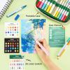 Ohuhu Acrylic Paint Markers, 48 Paint Pens Set of 24 Fine & 24 Round Tip in Same Assorted Colors – Reversible Chisel & Round – Good Coverage Acrylic Markers for Rock Painting Easter Egg Wood Plastic
