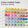 Ohuhu Alcohol Brush Markers 48 Mid-tone Colors- Double Tipped Alcohol Based Art Marker Set for Artists Adults Coloring Sketch Illustration- Brush & Fine Dual Tips- Honolulu B- Refillable(Chisel & Brush)