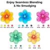 Ohuhu Alcohol Markers Brush Tip, Double Tipped Alcohol Based Art Marker Set for Artist Sketching Adult Coloring Illustration – 24 Basic Colors w/ 1 Colorless Blender – Brush & Fine – Honolulu B(Brush & Chisel)
