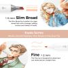 Ohuhu Alcohol Markers Skin Tone Marker Slim Broad and Fine Double Tipped Alcohol-based Marker Set for Artists Adults Coloring Professional Illustration, 24 Portrait Colors Kaala Markers Refillable