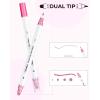 Ohuhu Dual Tip Dot Markers: 15 Colors Dot Marker Pens (Fine & Dot) for Kids Adults Water-Based Ink Metallic & Regular Colors Dot Pens for Journaling Scrapbooking DIY Highlighting Drawing Markers
