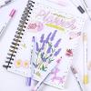 Ohuhu Dual Tip Dot Markers: 15 Colors Dot Marker Pens (Fine & Dot) for Kids Adults Water-Based Ink Metallic & Regular Colors Dot Pens for Journaling Scrapbooking DIY Highlighting Drawing Markers