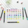 Ohuhu Markers – 48-colors with 36-sheet Coloring Book – Double Tipped for Adults – Art Marker Set with 100% Bleed-proof Pages – Fine & Brush Dual Tips