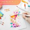 Ohuhu Markers Pens for Journaling: 40 Colors Art Markers Dual Tips Extra Fine & Brush Pens Water-Based Coloring Markers for Adults Coloring Books Bullet Journal Drawing Calligraphy Sketching