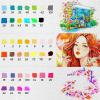 Ohuhu Markers Pens for Journaling: 40 Colors Art Markers Dual Tips Extra Fine & Brush Pens Water-Based Coloring Markers for Adults Coloring Books Bullet Journal Drawing Calligraphy Sketching