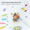 Ohuhu Markers for Adults Coloring Books 80 Colors Coloring Markers Pens for Journaling Water-Based Dual Tips Extra Fine & Brush Art Markers for Calligraphy Lettering Card-making(80 Colors)
