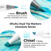 Ohuhu Pastel Markers Alcohol Based -96 Pastel Colors of Honolulu Sweetness + Blossoming – Double Tipped Art Alcohol Markers for Artist Adults’ Coloring Illustration – Brush & Chisel – Refillable Ink(Sweetness + Blossoming)