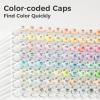 Ohuhu Pastel Markers Alcohol Based -96 Pastel Colors of Honolulu Sweetness + Blossoming – Double Tipped Art Alcohol Markers for Artist Adults’ Coloring Illustration – Brush & Chisel – Refillable Ink(Sweetness)
