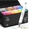 Ohuhu Alcohol Markers 320 Colors – Chisel & Fine Double Tipped Art Markers for Artists Adults Coloring Drawing Sketching Illustration – Alcohol-based Refillable Ink