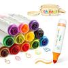 Ohuhu Stamper Washable Markers for Kids 12 Colors Water-based Dual Tips Stamp & Broad Line Tip Kids Markers Coloring Markers for Kids Preschool Classroom Supplies Age 3+ – Kainani