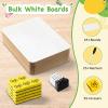 Ohuhu 25 Pack Lined/Plain Dry Erase Boards – 9″x12″ Double-Sided White Board Class Set – Includes 25 Mini Whiteboards 25 Black Markers and 25 Erasers for Classroom School Office Students Teachers(25)
