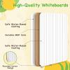 Ohuhu 25 Pack Lined/Plain Dry Erase Boards – 9″x12″ Double-Sided White Board Class Set – Includes 25 Mini Whiteboards 25 Black Markers and 25 Erasers for Classroom School Office Students Teachers(25)
