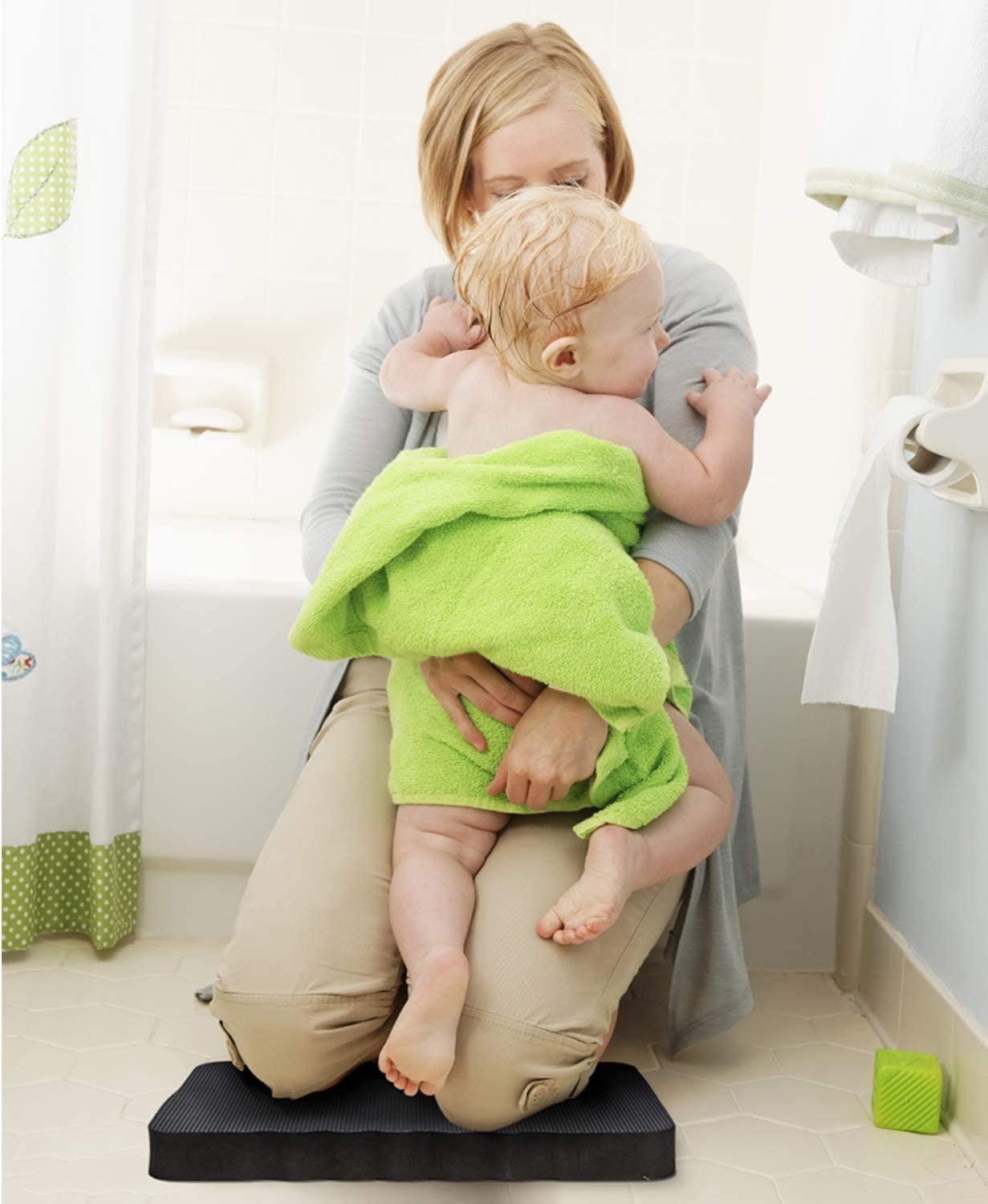 imagePremium Thick Kneeling Pad Ohuhu 2Pack Large Comfortable Gardening Knee Mat with 2 Different Surfaces Extra Thick Knee Cushion Kneeler for Gardening Work Baby Praying Gifts for Women Men SeniorsBlack