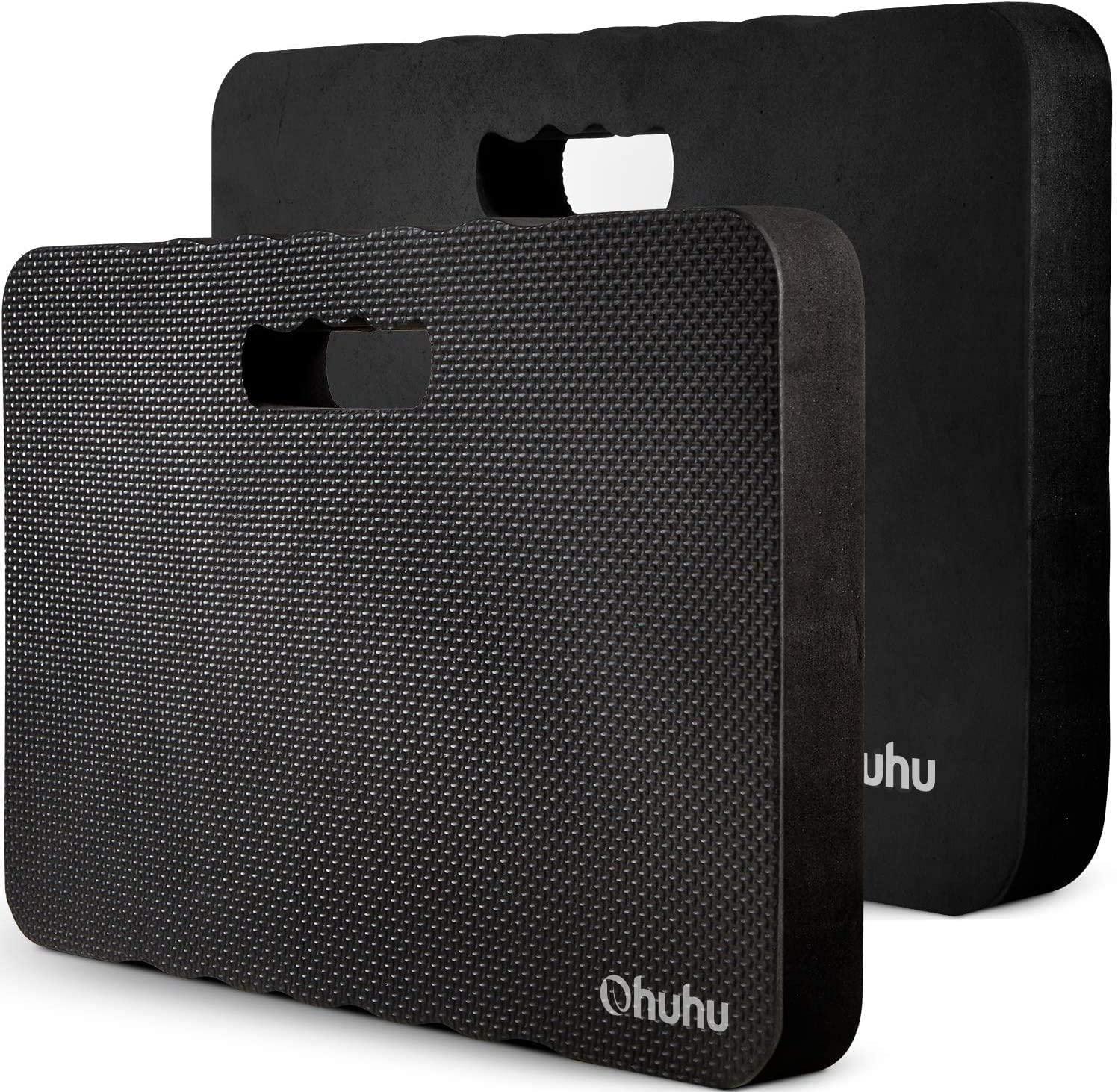 imagePremium Thick Kneeling Pad Ohuhu 2Pack Large Comfortable Gardening Knee Mat with 2 Different Surfaces Extra Thick Knee Cushion Kneeler for Gardening Work Baby Praying Gifts for Women Men SeniorsBlack