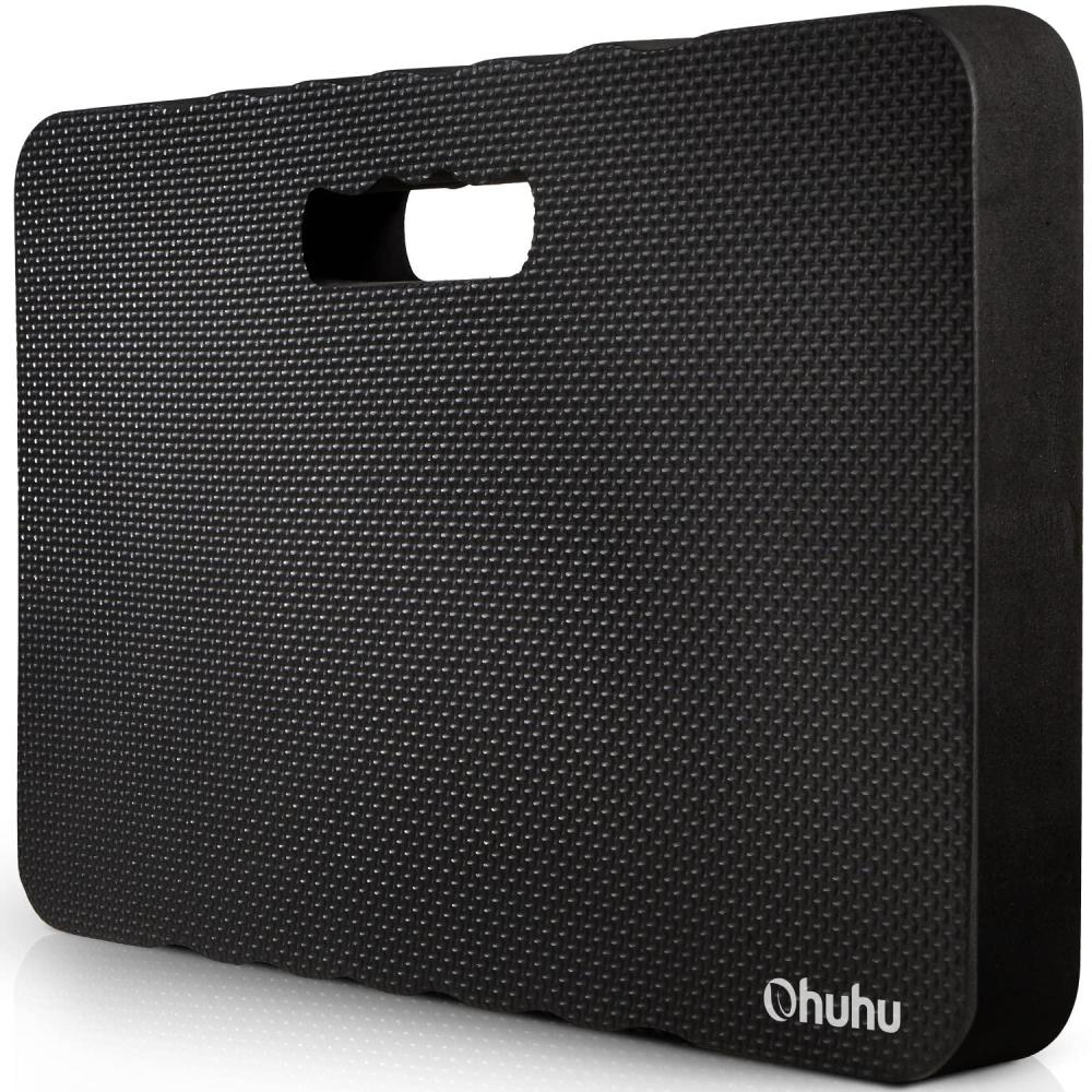 imagePremium Thick Kneeling Pad Ohuhu 2Pack Large Comfortable Gardening Knee Mat with 2 Different Surfaces Extra Thick Knee Cushion Kneeler for Gardening Work Baby Praying Gifts for Women Men SeniorsBlack