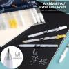 Ohuhu Gold Silver White Gel Pens: 12 Pack Extra Fine Point Pens Opaque Gel Ink Pens Smooth White Ink Pens for Highlight Black Paper Art Drawing Sketching Scrapbook Illustration Bullet Journal – Leahi