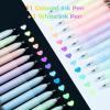 Ohuhu Gold Silver White Gel Pens: 12 Pack Extra Fine Point Gel Ink Pens Opaque Smooth for Highlight Black Paper Art Drawing Sketching Scrapbook Illustration Bullet Journal – Leahi (Colored Ink Pen)(Colored Ink Pen)