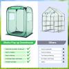 Ohuhu Pop Up House – Fast Set-up Small Greenhouse Walk in Portable Greenhouses Indoor Outdoor with Removable PE Mat & Mesh Window for Protecting Plant from Cold Frost & Birds 48 x 48 x 63.7”(Green)