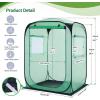 Ohuhu Pop Up House – Fast Set-up Small Greenhouse Walk in Portable Greenhouses Indoor Outdoor with Removable PE Mat & Mesh Window for Protecting Plant from Cold Frost & Birds 48 x 48 x 63.7”(Green)