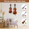 Ohuhu Violin Wall Mount Hanger, Hardwood Violin Hanger with Bow Holder for Home & Studio(2)