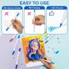 Ohuhu Acrylic Paint Markers Dual Tips: 72 Colors Brush & Fine Paint Pens High Opacity Acrylic Markers Waterproof Lightfast for Christmas Gifts Rock Painting 3D Prints Egg Wood Glass Ceramic DIY Crafts(Brush & Dot)