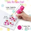 Ohuhu Washable Large Dot Markers for Toddler 10 Colors Bingo Daubers Updated Real Washable Ink 60 ml (2.02 oz) with 30 Pages Kids Activity Book for Kids Children (3 Ages +) Preschool Dot Art Markers