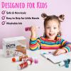 Ohuhu Washable Large Dot Markers for Toddler 10 Colors Bingo Daubers Updated Real Washable Ink 60 ml (2.02 oz) with 30 Pages Kids Activity Book for Kids Children (3 Ages +) Preschool Dot Art Markers