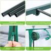 Indoor Greenhouse with Grow Light, Ohuhu 4-Tier Mini Green House for Winter – Full Spectrum Greenhouses for Seed Starting Small Portable Green Houses Waterproof PVC Cover & Adjustable Shelves(PVC)