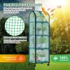 Ohuhu Mini Greenhouse for Indoor Outdoor, Small Plastic Plant Green House with Locking Wheels Portable Greenhouses with Durable Cover for Seedling, Ideal Gardening Gifts for Women Men Green