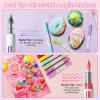 Ohuhu Acrylic Paint Markers Dual Tips: 24 Colors Brush & Bullet Automatic Ink Control Acrylic Markers High Opacity Paint Pens Waterproof for Rock Painting 3D Prints Egg Wood DIY Craft – Waimoku