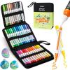 Ohuhu Acrylic Paint Markers Refillable 36 Colors Acrylic Markers High Opacity Paint Markers Waterproof Lightfast for Rock Painting Easter Eggs 3D Prints Wood Glass Ceramic Canvas – Hauauma
