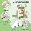 Ohuhu Adult Coloring Book 30 Patterns with 40 Colors Paper-Friendly Markers 230gsm Spiral Bound Coloring Book for Adults Relaxation Water-Based Markers for Adult Coloring Books No Bleeding – Pupe B