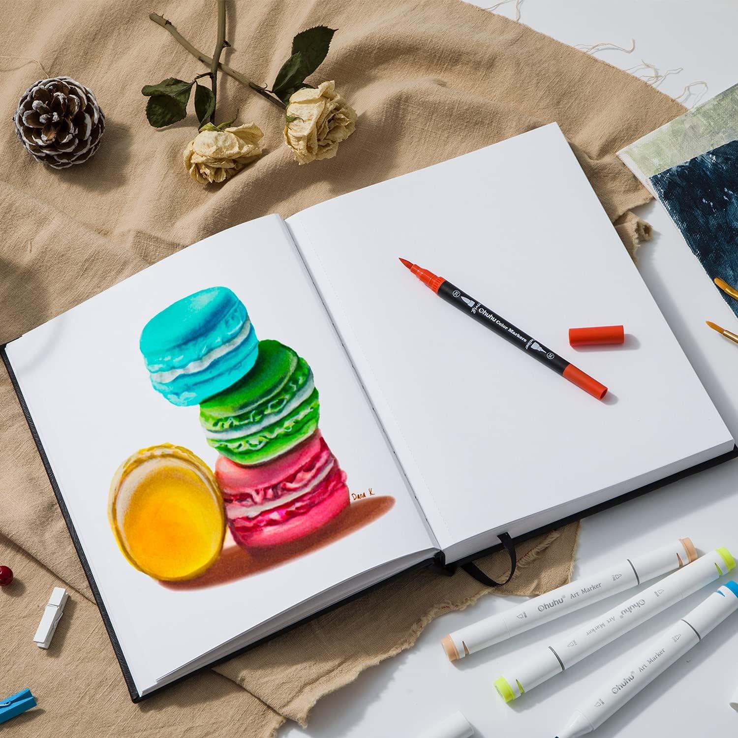 image:imageOhuhu Coloring Markers 100 Colors amp Mix Media Pad