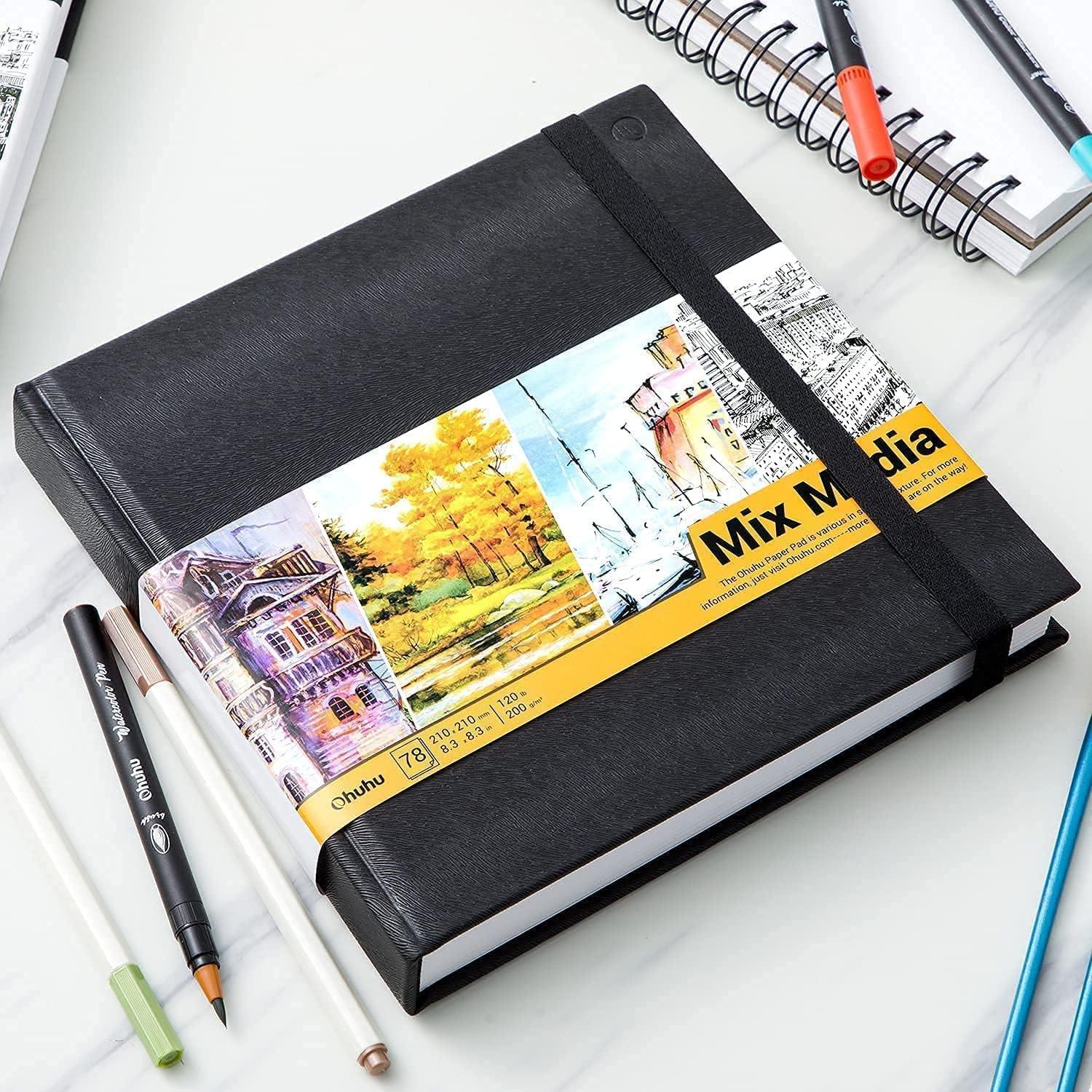 image:imageOhuhu Fineliners Drawing Pen Mix Media Pad 8383 Mixed Media Art Sketchbook