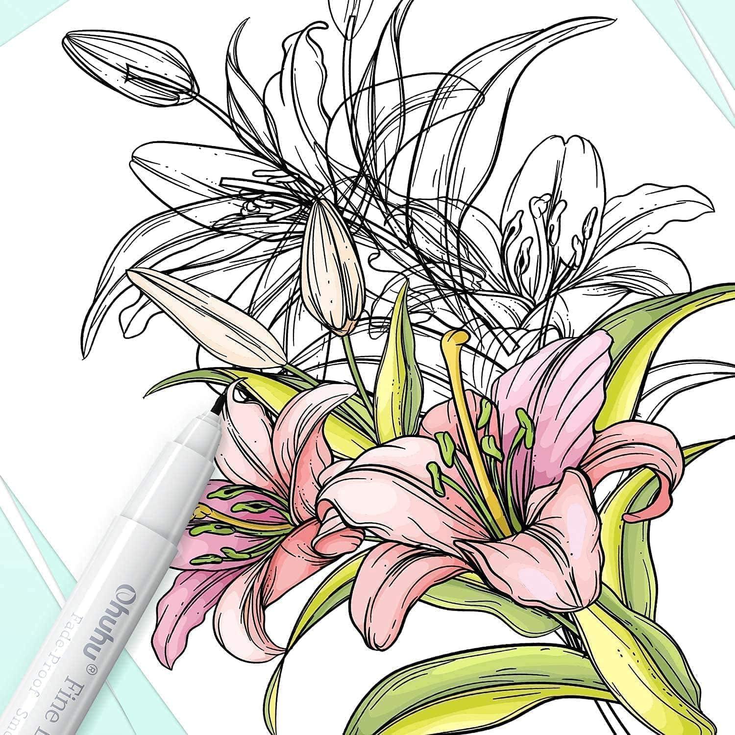 image:imageOhuhu Fineliners Drawing Pen Mix Media Pad 8383 Mixed Media Art Sketchbook