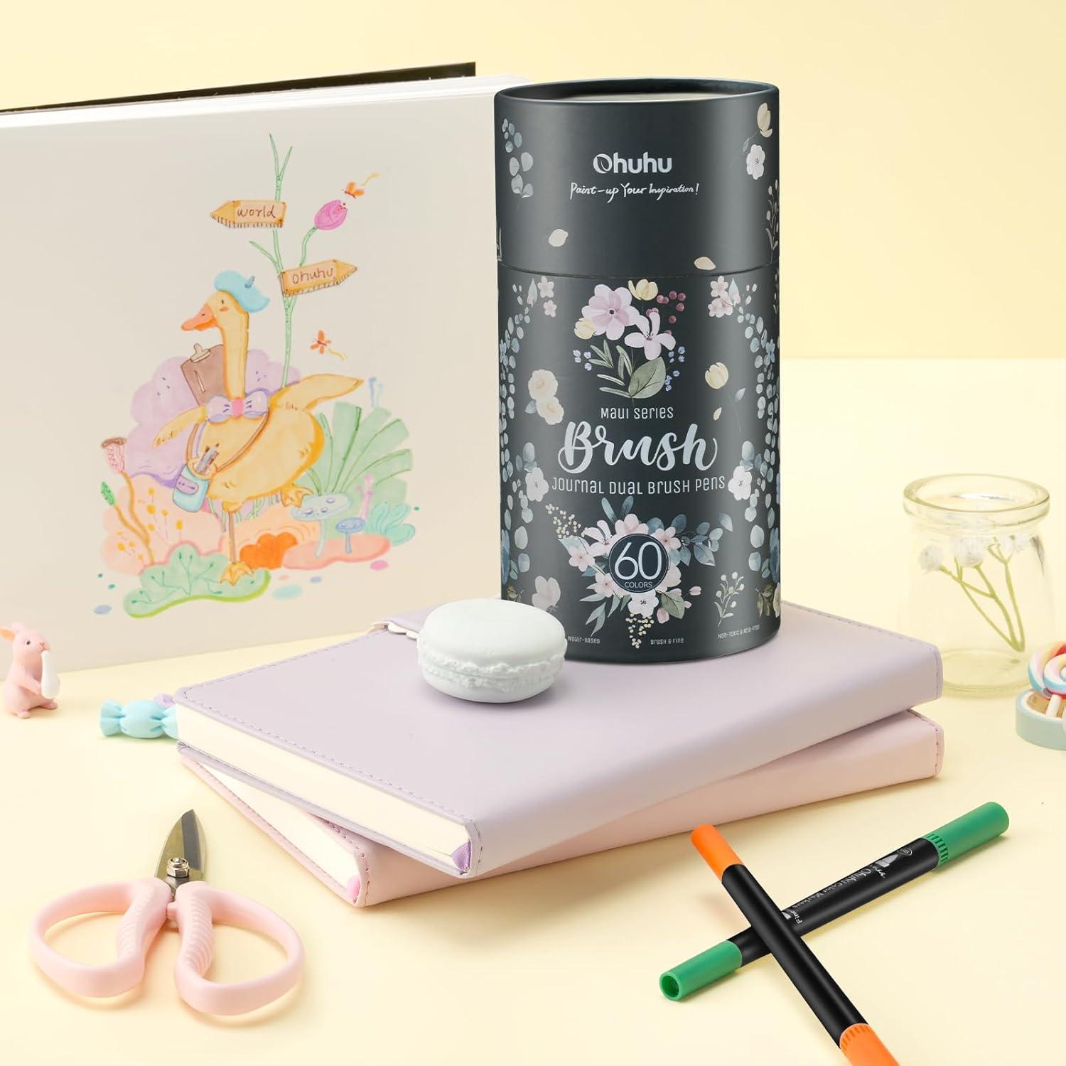 image:imageOhuhu Markers 48 Colors amp Coloring Book amp Marker 60 Colors