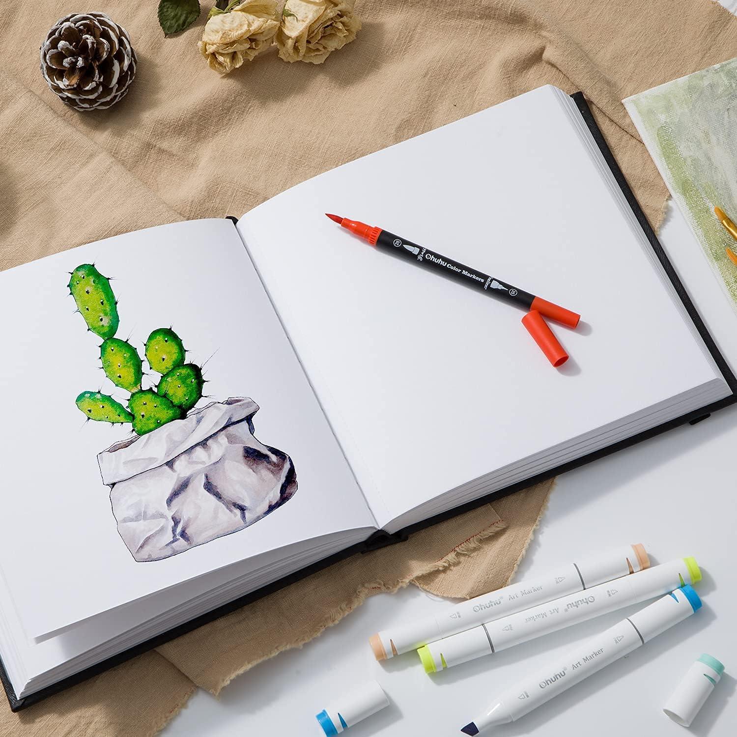 image:imageOhuhu Metallic Markers Glitter Markers for Drawing and Ohuhu Mix Meida Art Sketchbook