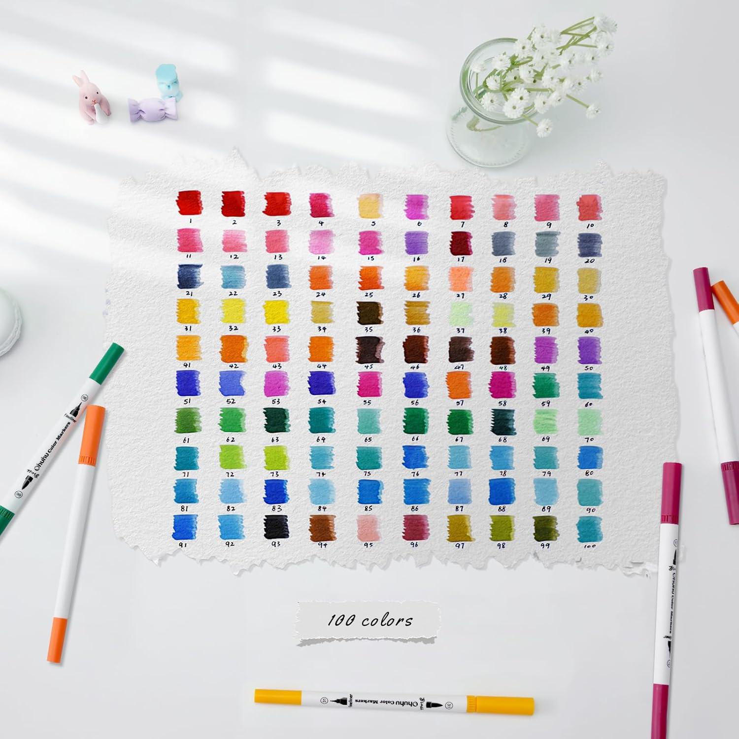 image:imageOhuhu Skin Tone Markers 36 Colors amp Coloring Markers 100 Colors