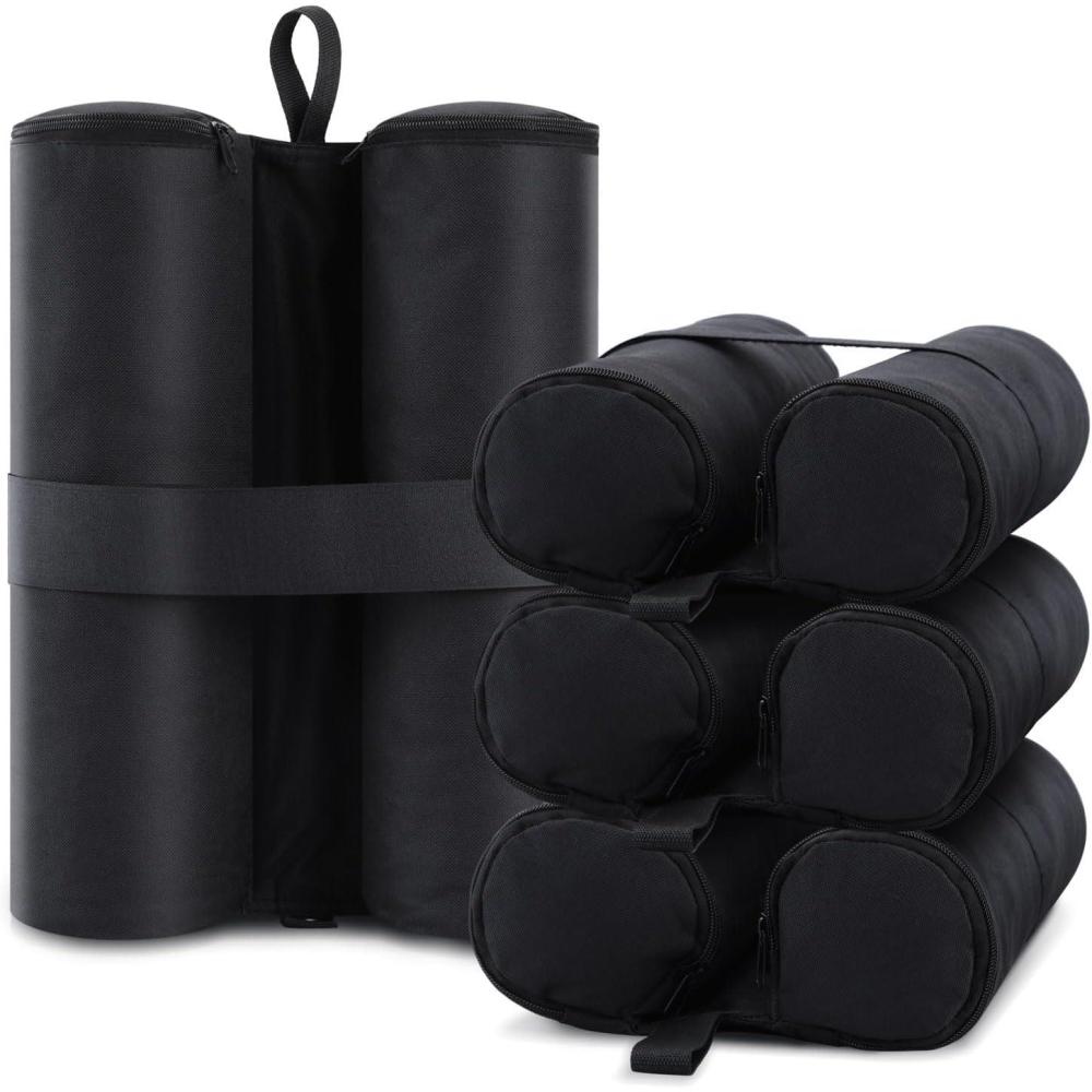 image:image4Pack Canopy Weights Sand Bags for Canopy Tent Ohuhu Heavy Duty Weight Bags Sandbag for Pop Up Canopy Tents Gazebo Weights for Instant Outdoor Sun Shelter Canopy Legs Bag Only Sand Not Included4 Pack