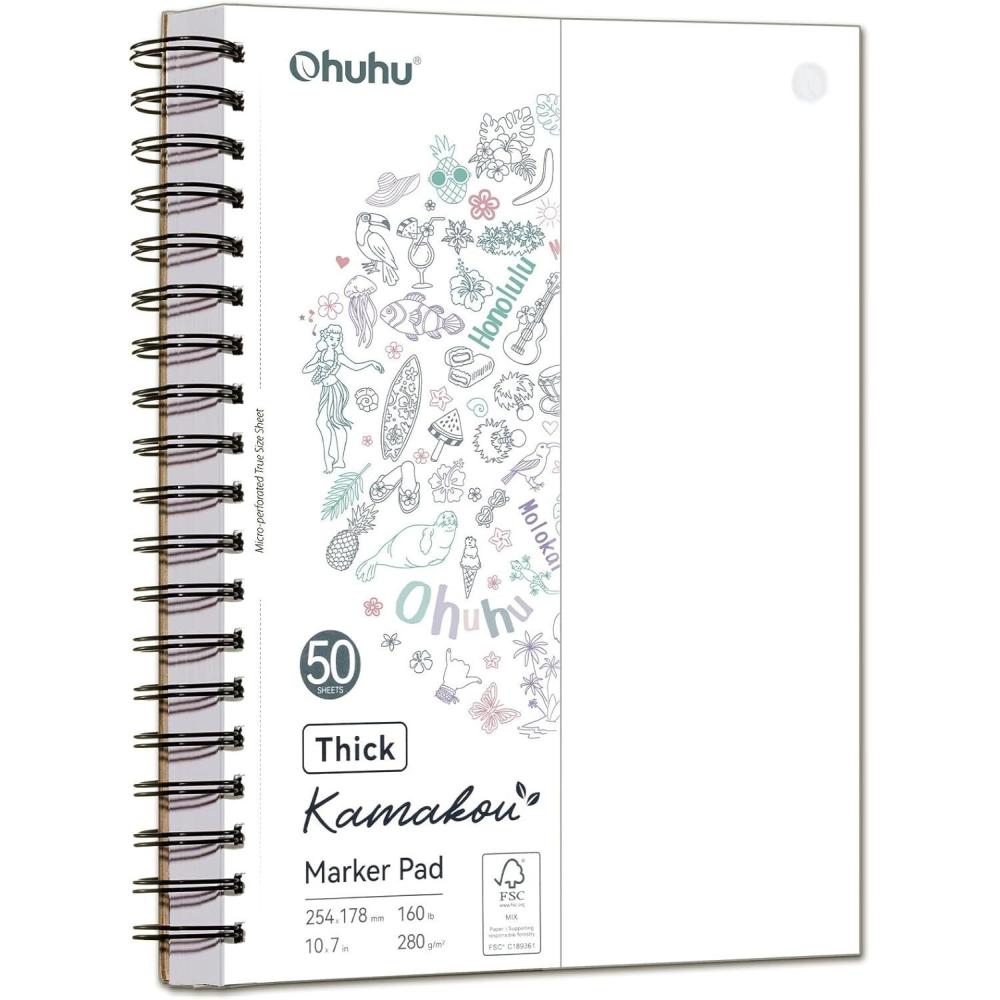 image:imageOhuhu Markers Bleedproof Marker Pad 7x10