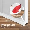 Door Draft Stopper Weather Stripping: Ohuhu 39″ L x 2″ W Under Door Bottom Seal Strip Sweep – 1″ Widened Backing Adhesive Blocker Gap Filler Flexible Noise Insulation Draft Guard Bottom of Door Garage