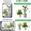 Ohuhu 36” Garden Mesh Plant Cover, 2 Pack Pop Up Plant Protector Strawberry Cover Garden Net Cage Wind Protection for Plants Outdoor with Storage Bag 24 x 24 x 36 Inches(1)
