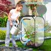 Ohuhu 36” Garden Mesh Plant Cover, 2 Pack Pop Up Plant Protector Strawberry Cover Garden Net Cage Wind Protection for Plants Outdoor with Storage Bag 24 x 24 x 36 Inches(2)